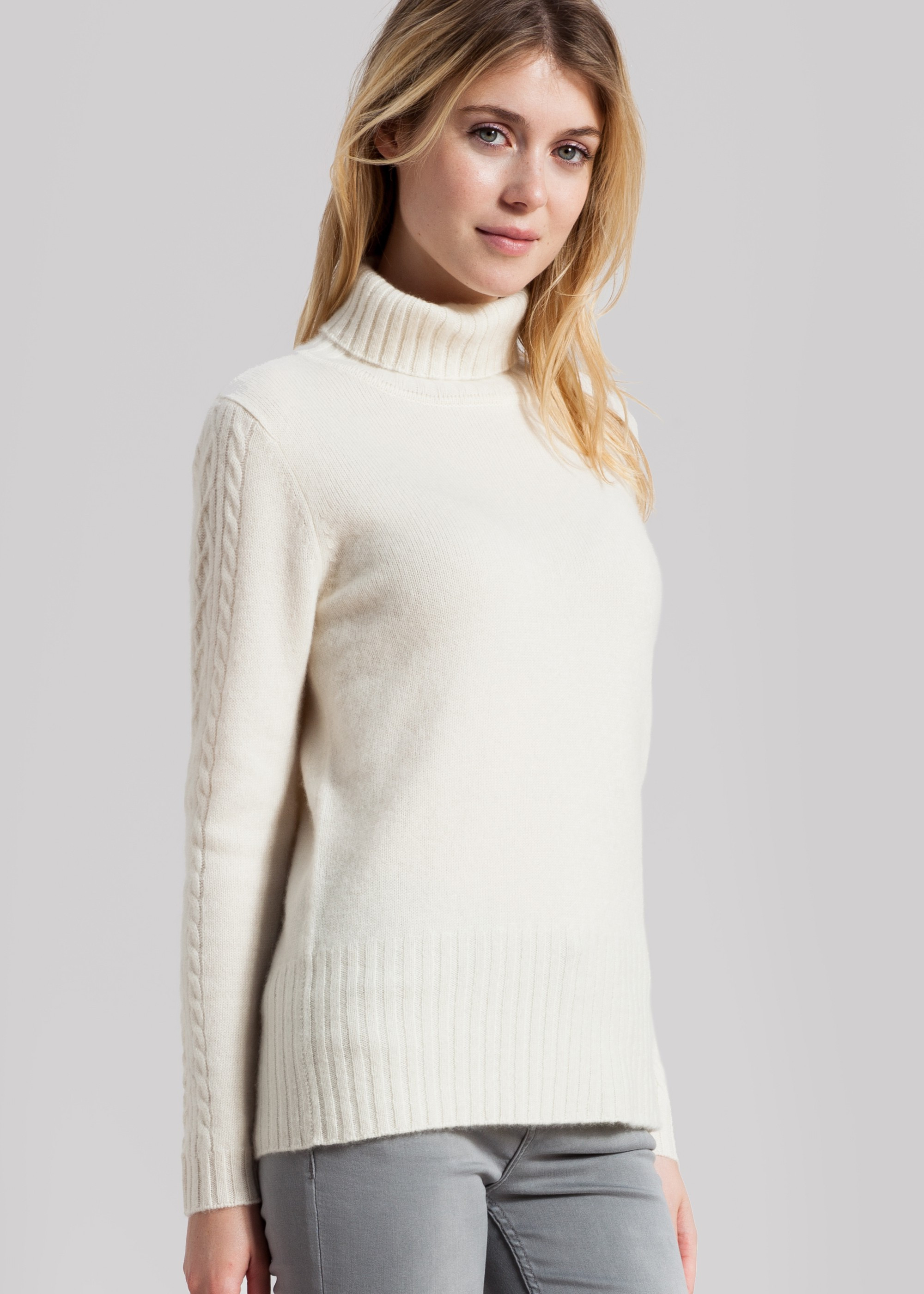 Pull col roulé pour femme