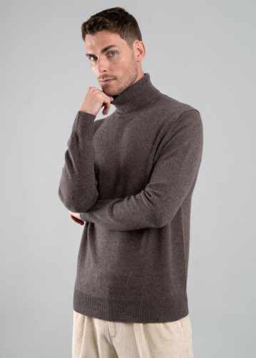 Pull col roule coudiere 30% cachemire 846 Homme REAL CASHMERE à prix -  Degriffstock