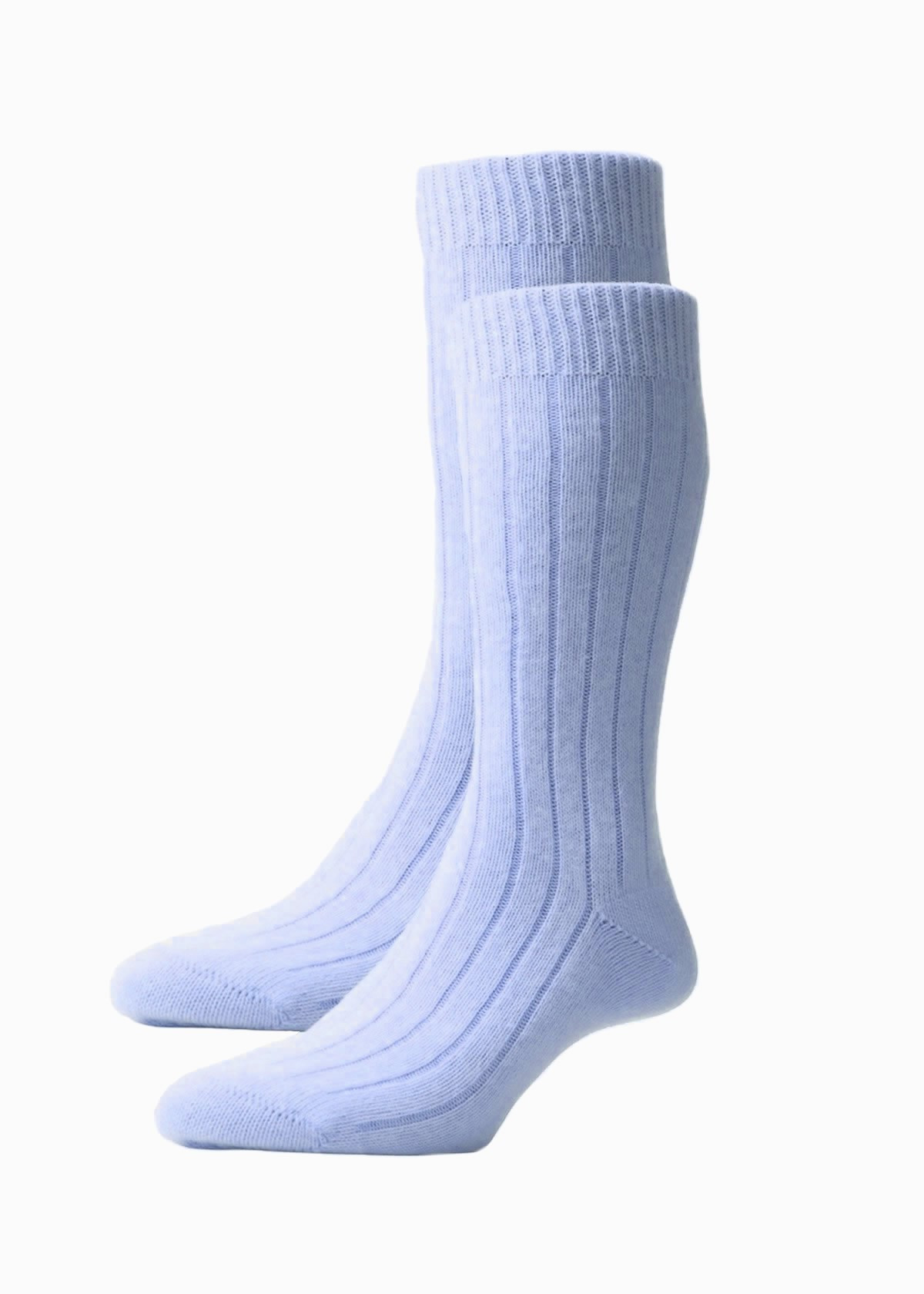 Chaussettes homme en laine et cachemire - Gris anthracite